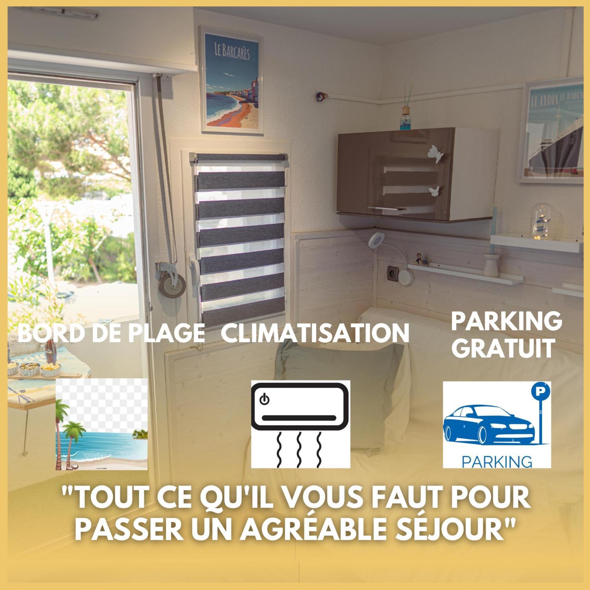 Agreable Studio Les Pieds Dans L'Eau Le Barcarès Esterno foto